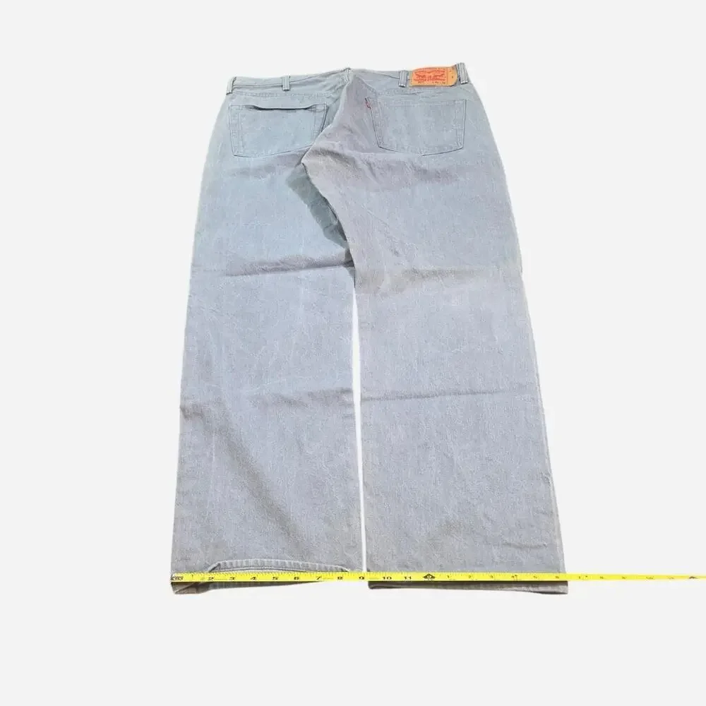 Y2K Gray Levi 501xx Button Fly Jeans (42x32)